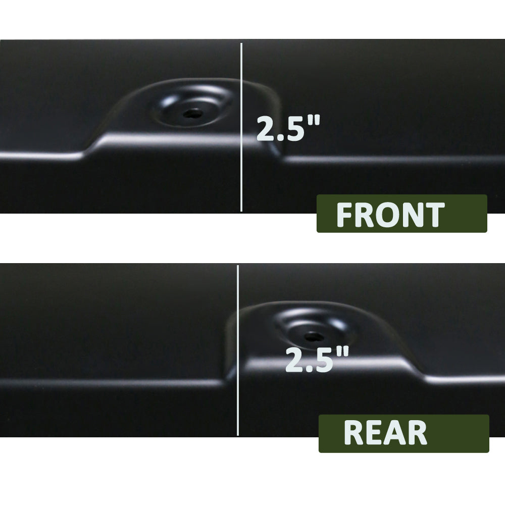 2016-2018 GMC Sierra 1500 Fleetside Matte Black Rivet Style Fender Flares