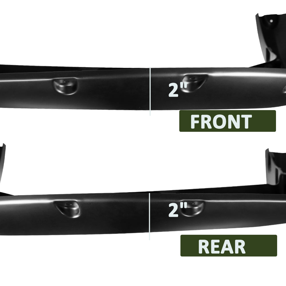2005-2011 Toyota Tacoma 72" Bed Fleetside Matte Black Rivet Style Fender Flares