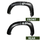 2005-2011 Toyota Tacoma 72" Bed Fleetside Matte Black Rivet Style Fender Flares