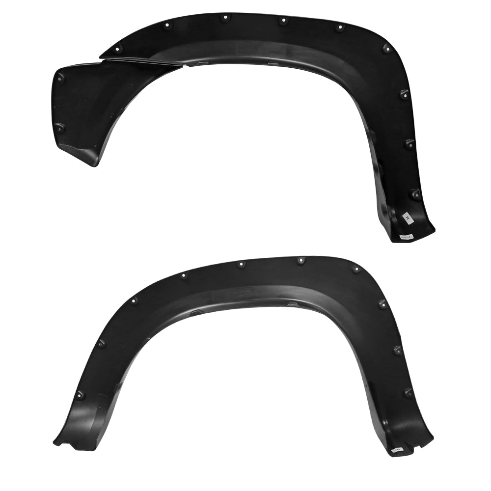 2012-2015 Toyota Tacoma 72" Long Bed Fleetside Matte Black Rivet Style Fender Flares