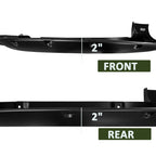 2012-2015 Toyota Tacoma 72" Long Bed Fleetside Matte Black Rivet Style Fender Flares