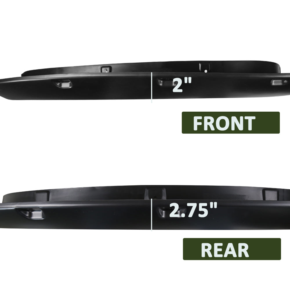 2014-2018 Toyota Tundra Matte Black Rivet Style Fender Flares