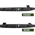 1999-2006 Chevrolet Silverado / GMC Sierra Fleetside Black Rugged Rivet Style Fender Flares