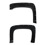2007-2013 Chevrolet Silverado 1500/ 2500HD/ 3500HD Black Rugged Rivet Style Fender Flares