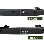 2007-2013 Chevrolet Silverado 1500/ 2500HD/ 3500HD Black Rugged Rivet Style Fender Flares