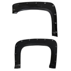 2007-2013 Chevrolet Silverado 1500 69.3" Short Bed Fleetside Black Rugged Rivet Style Fender Flares