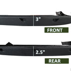 2007-2013 Chevrolet Silverado 1500 69.3" Short Bed Fleetside Black Rugged Rivet Style Fender Flares