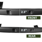 1988 - 1998 Chevrolet C10/GMC C/K 1500 Black Rugged Rivet Style Fender Flares