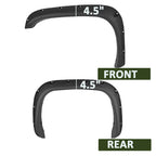 1994-2001 Dodge RAM 1500/2500/3500 Black Rugged Rivet Style Fender Flares