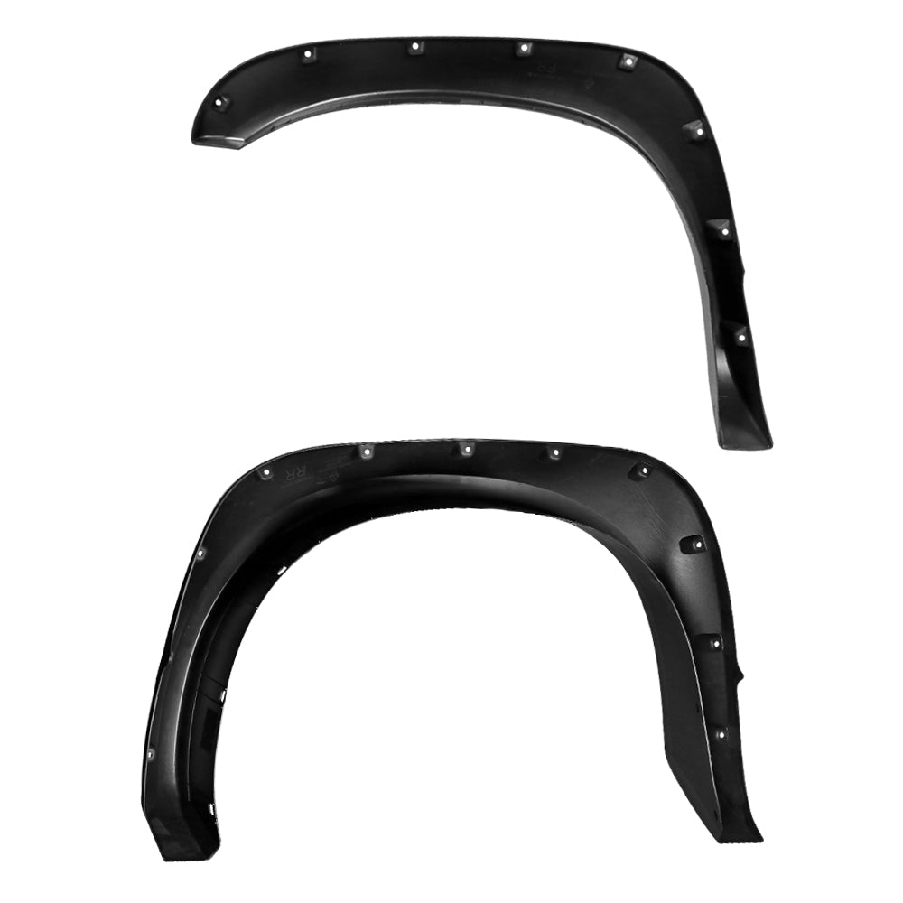 2002-2008 Dodge RAM 1500/ 2003-2009 RAM 2500 3500 Black Rugged Rivet Style Fender Flares
