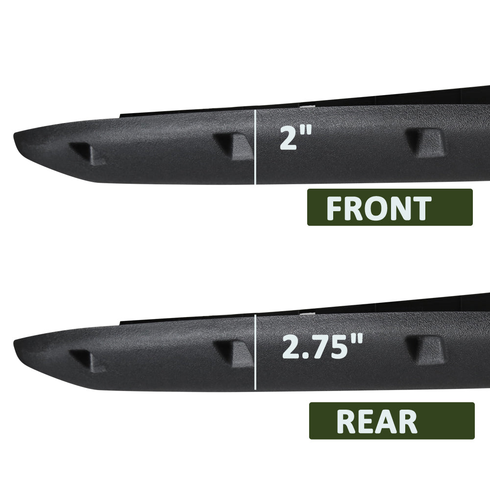 2002-2008 Dodge RAM 1500/ 2003-2009 RAM 2500 3500 Black Rugged Rivet Style Fender Flares