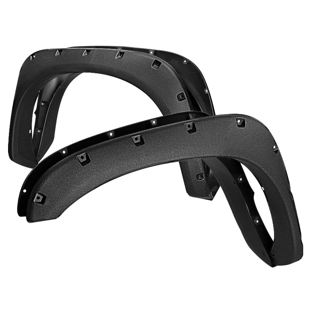 2002-2008 Dodge RAM 1500/ 2003-2009 RAM 2500 3500 Black Rugged Rivet Style Fender Flares