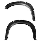 2009-2023 Dodge RAM 1500 Fleetside Black Rugged Rivet Style Fender Flares