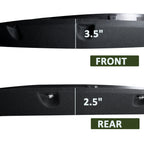 2009-2023 Dodge RAM 1500 Fleetside Black Rugged Rivet Style Fender Flares