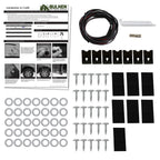 2009-2023 Dodge RAM 1500 Fleetside Black Rugged Rivet Style Fender Flares