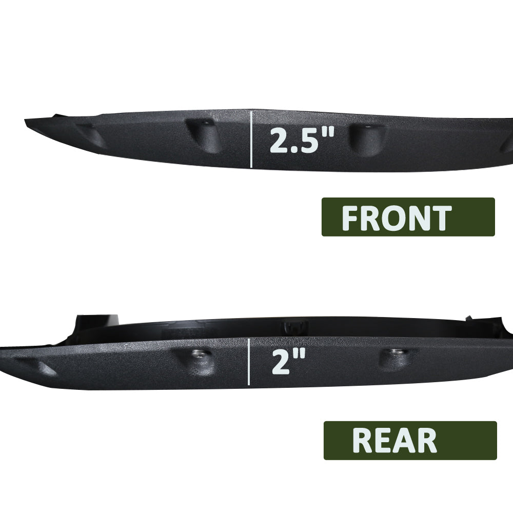 2010-2017 Dodge RAM 2500/3500 Black Rugged Rivet Style Fender Flares