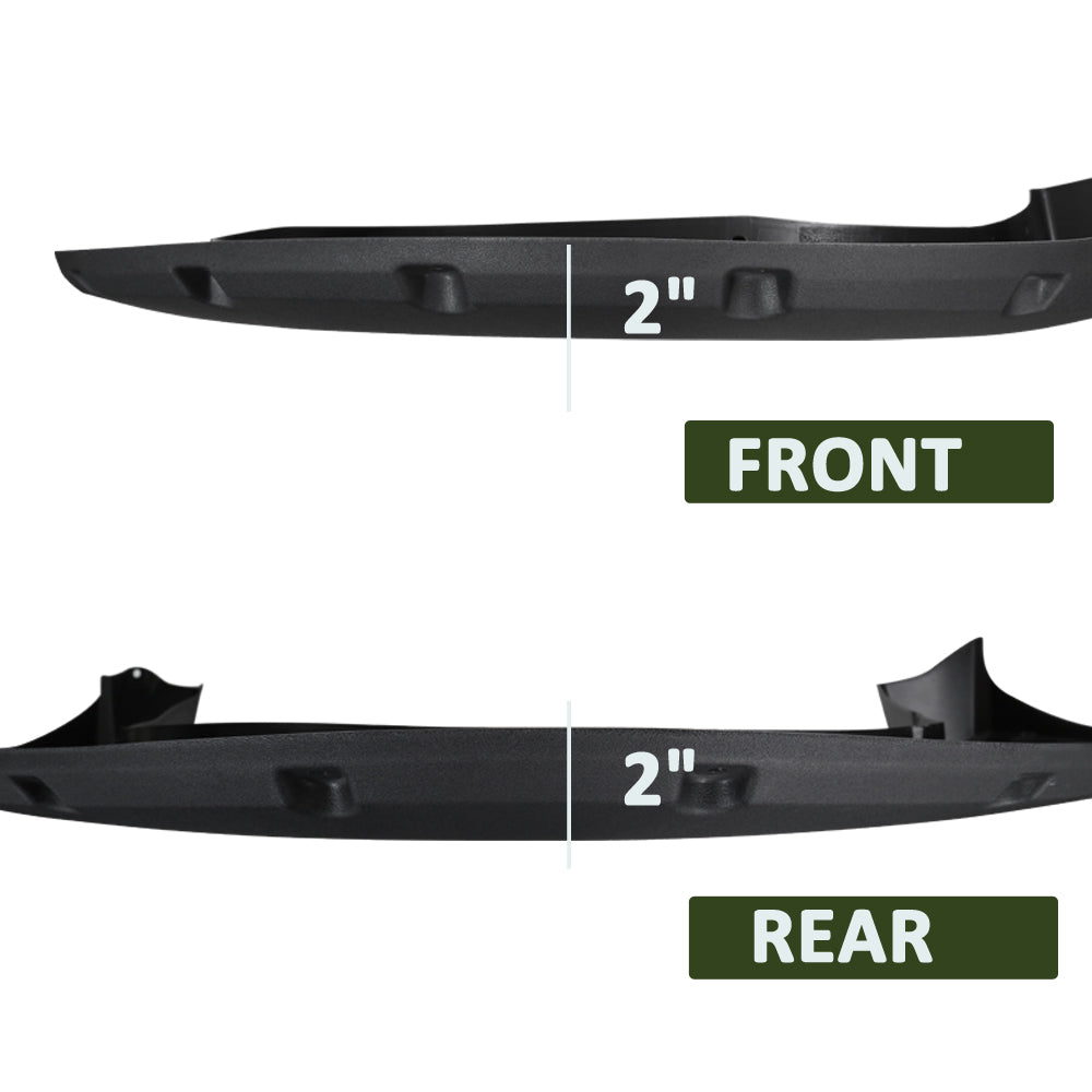 1999-2007 Ford F-250/F-350 SuperDuty Black Rugged Rivet Style Fender Flares
