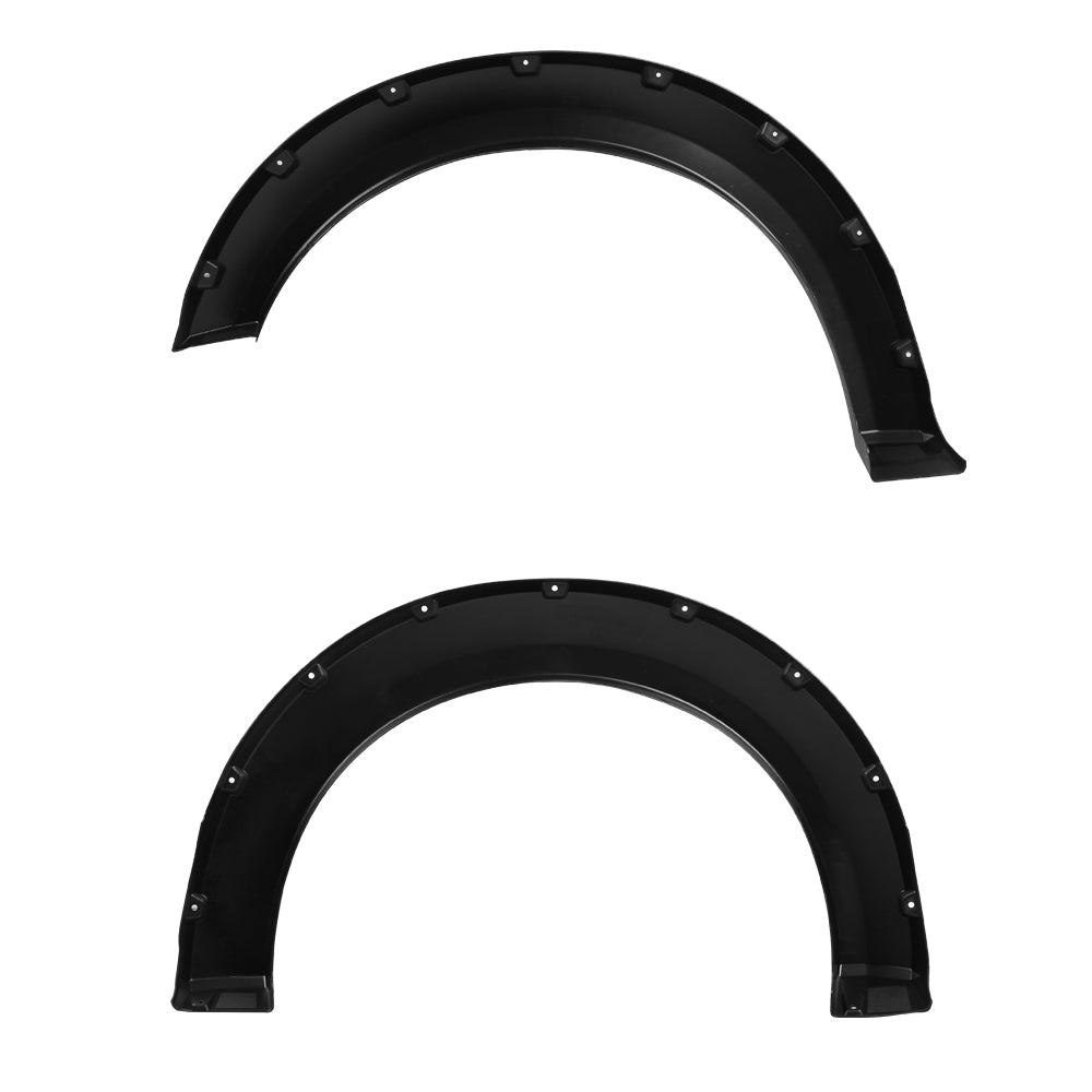 2015 - 2017 Ford F-150 Styleside Black Rugged Rivet Style Fender Flares