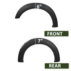 2015 - 2017 Ford F-150 Styleside Black Rugged Rivet Style Fender Flares
