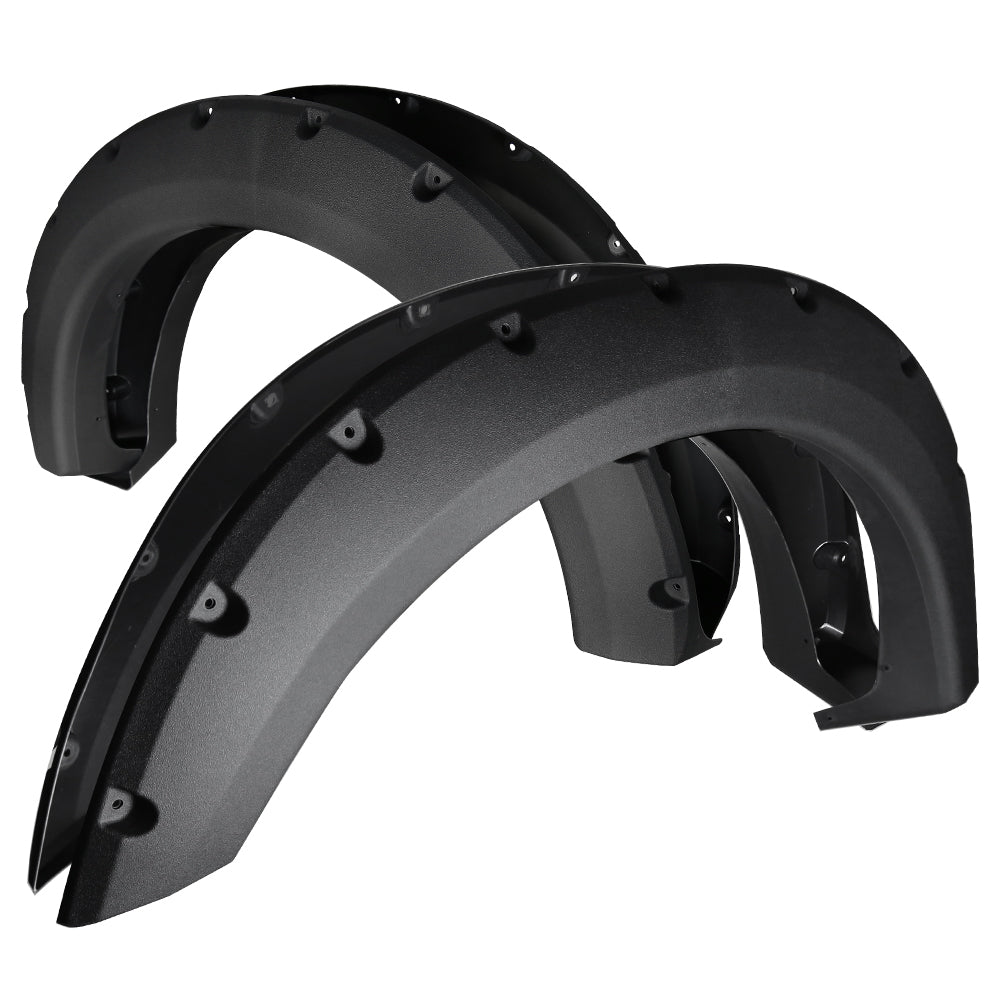 2004-2008 Ford F-150 Styleside Black Rugged Rivet Style Fender Flares