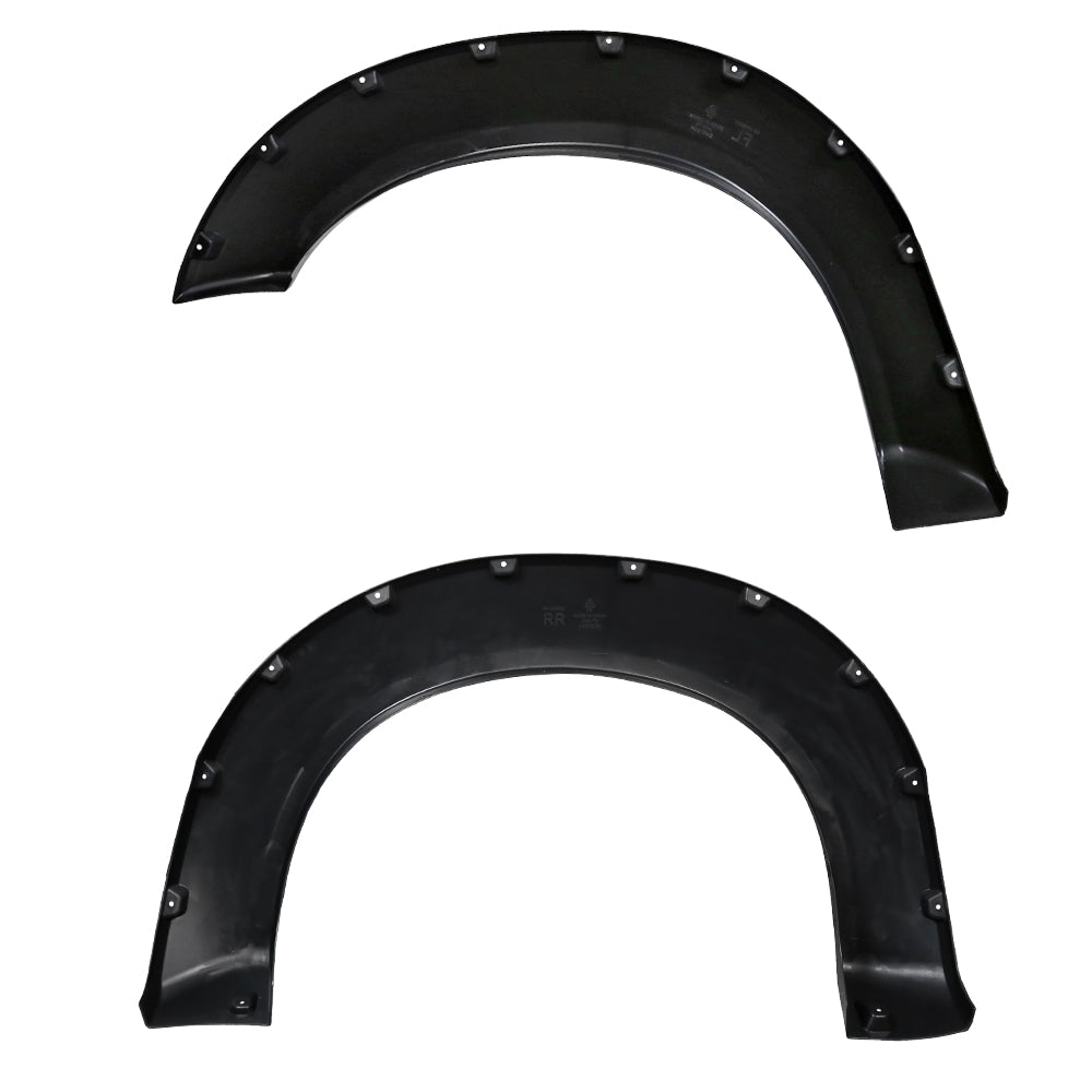 2011-2016 Ford F-250/F-350 SuperDuty Styleside Black Rugged Rivet Style Fender Flares