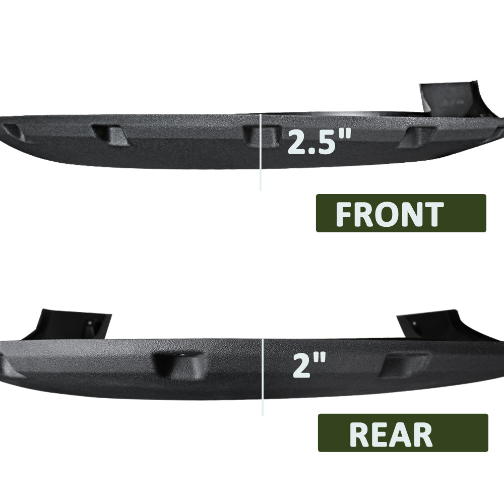 2011-2016 Ford F-250/F-350 SuperDuty Styleside Black Rugged Rivet Style Fender Flares