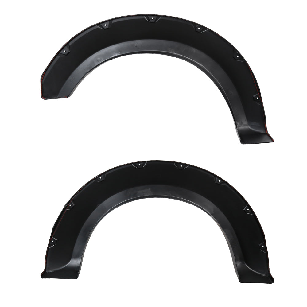 2017-2021 Ford F-250 F-350 F-450 F-550 SuperDuty Matte Black Rivet Style Fender Flares