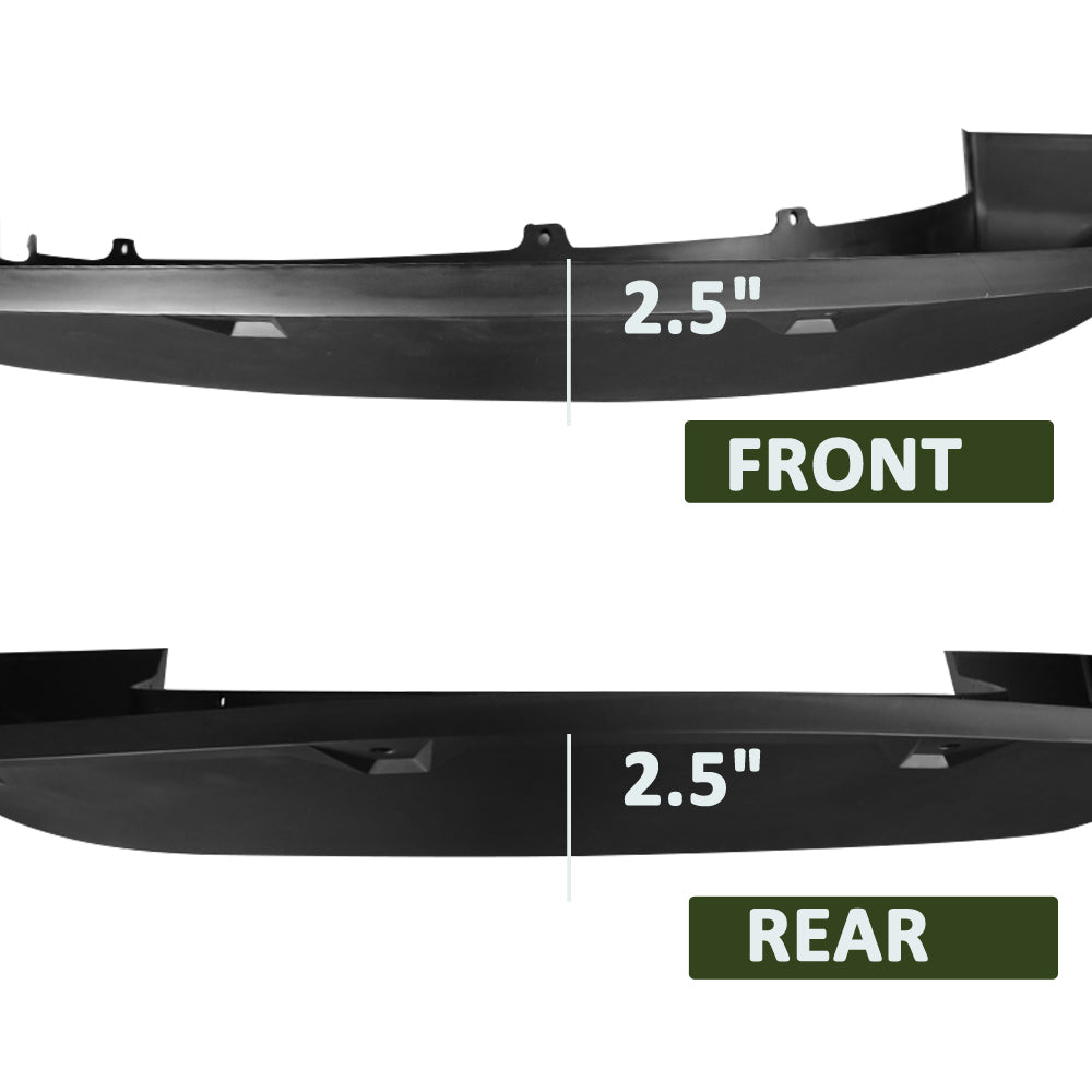 2017-2021 Ford F-250 F-350 F-450 F-550 SuperDuty Matte Black Rivet Style Fender Flares