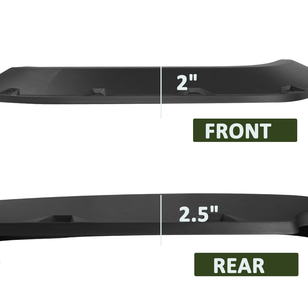 2016-2021 Toyota Tacoma Matte Black Rivet Style Fender Flares