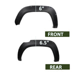 2016-2021 Toyota Tacoma Matte Black Rivet Style Fender Flares
