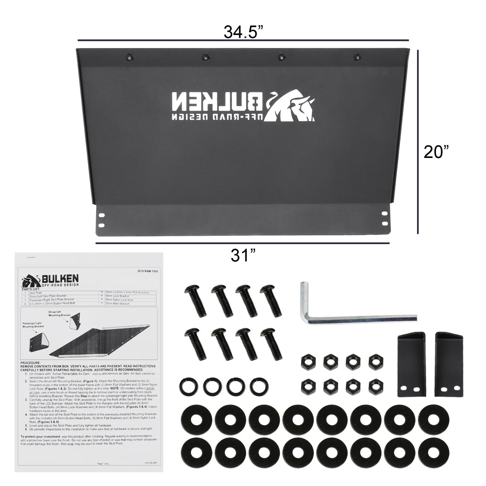 2019-2024 Dodge RAM 1500 Skid Plate