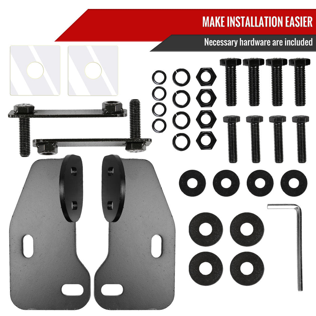 2018-2022 Jeep Wrangler JL/2020-2022 Jeep Gladiator 3" S/S Black Steel Bull Bar Bumper Guard
