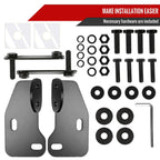 2018-2022 Jeep Wrangler JL/2020-2022 Jeep Gladiator 3" S/S Black Steel Bull Bar Bumper Guard