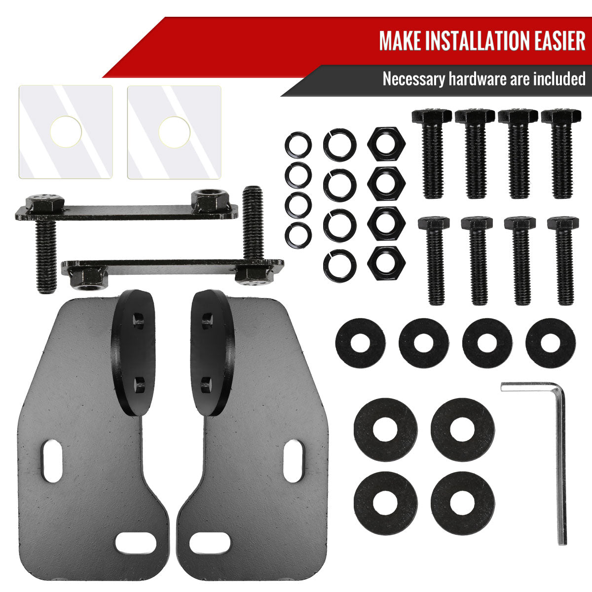 2018-2022 Jeep Wrangler JL/2020-2022 Jeep Gladiator 3" S/S Black Steel Bull Bar Bumper Guard