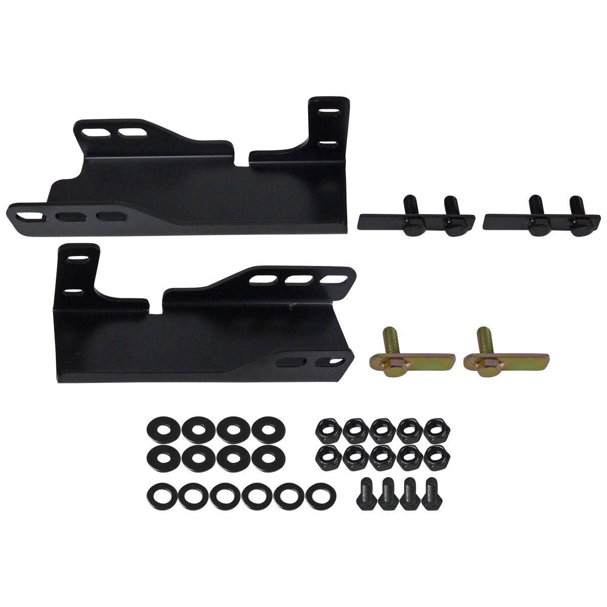 2007-2020 Chevrolet Silverado/Suburban/Avalanche/Tahoe GMC Sierra/Yukon 3" Black Stainless Steel Bull Bar w/ Skid Plate
