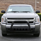 2007-2020 Chevrolet Silverado/Suburban/Avalanche/Tahoe GMC Sierra/Yukon 3" Black Stainless Steel Bull Bar w/ Skid Plate