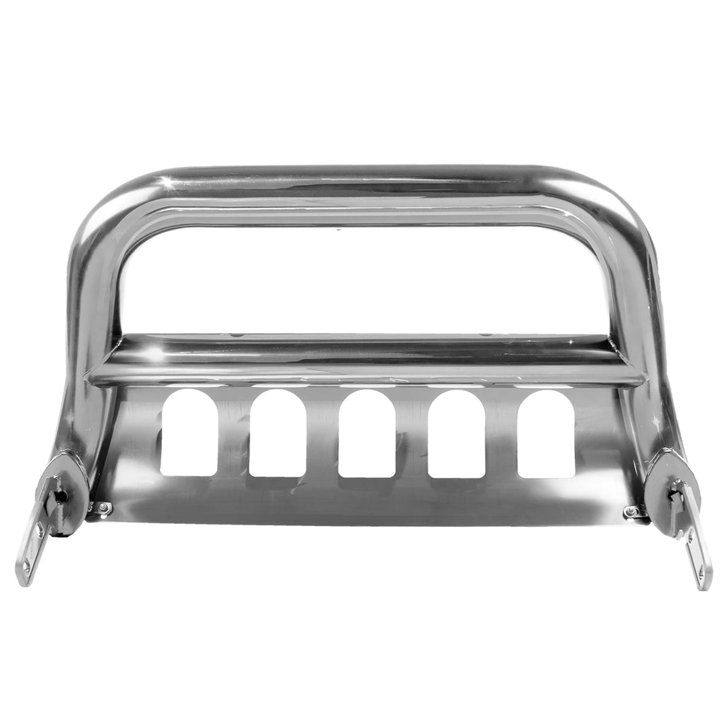 1999-2007 Chevrolet Silverado/Suburban/Tahoe/Avalanche GMC Sierra/Yukon/Yukon XL 3" Chrome Stainless Steel Bull Bar w/ Skid Plate