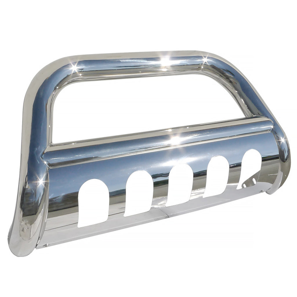 1999-2007 Chevrolet Silverado/Suburban/Tahoe/Avalanche GMC Sierra/Yukon/Yukon XL 3" Chrome Stainless Steel Bull Bar w/ Skid Plate