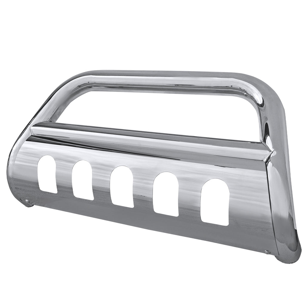 2005-2015 Toyota Tacoma 3" Chrome Stainless Steel Bull Bar w/ Skid Plate