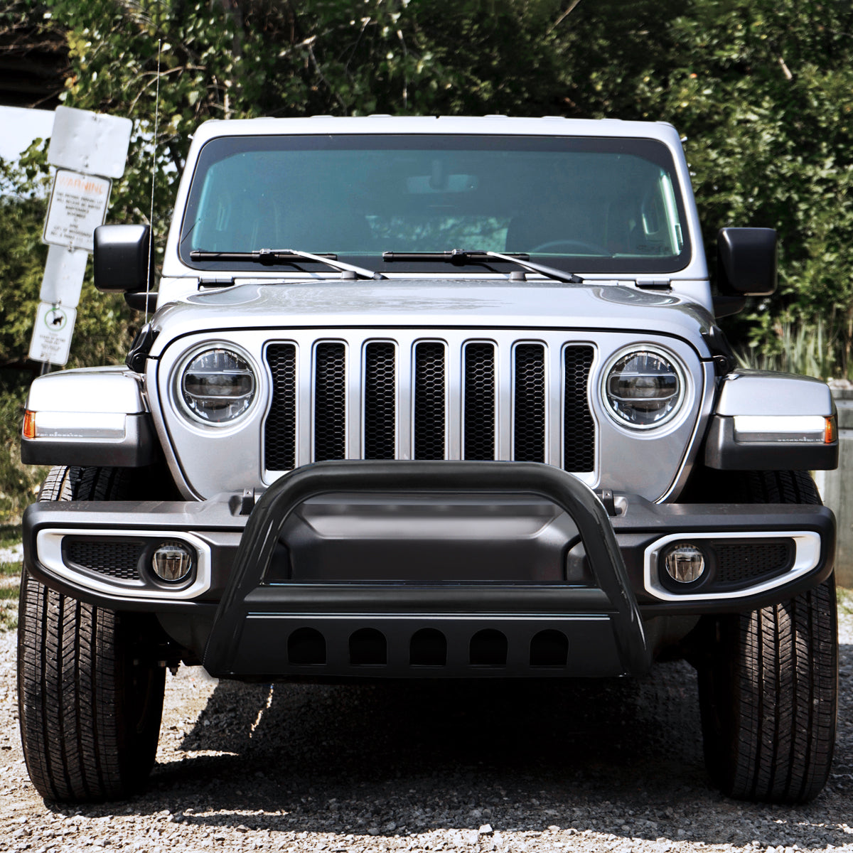 2018-2024 Jeep Wrangler JL / Gladiator 3" Black Stainless Steel Bull Bar