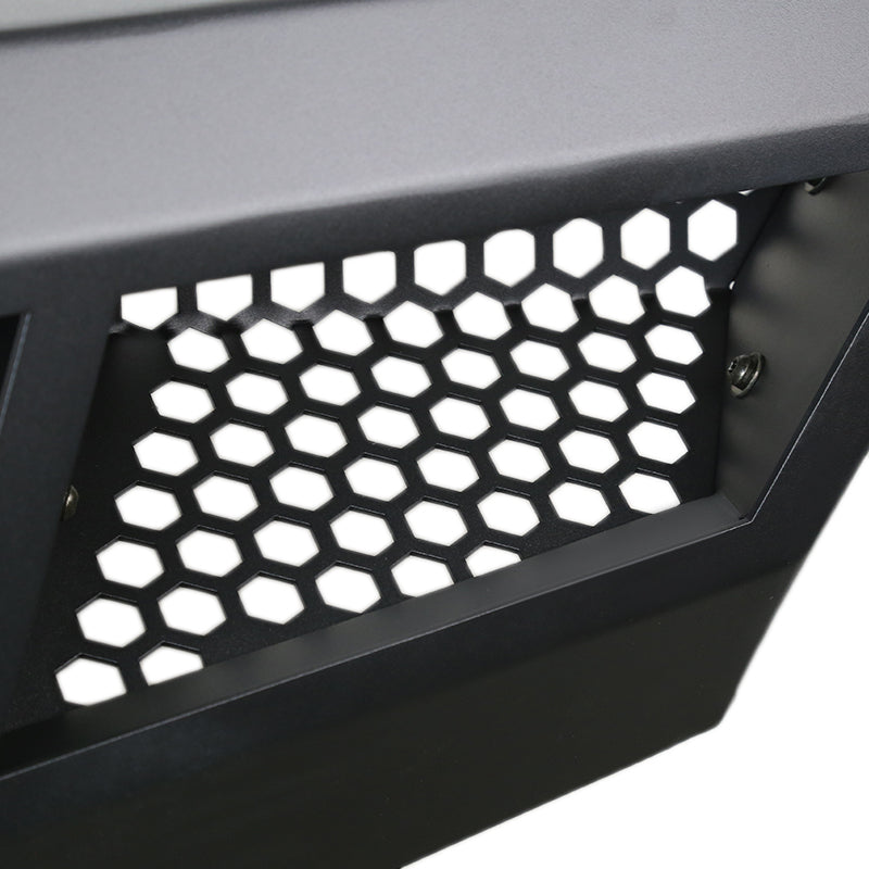 2009-2014 Ford F-150 Black Heavy Duty Steel Front Bumper w/ LED Light Ports