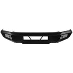 2015-2017 Ford F-150 Black Heavy Duty Steel Front Bumper w/ LED Light Ports