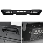 2018-2020 Ford F-150 Black Heavy Duty Steel Front Bumper w/ LED Light Ports