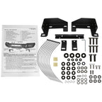 2018-2020 Ford F-150 Black Heavy Duty Steel Front Bumper w/ LED Light Ports