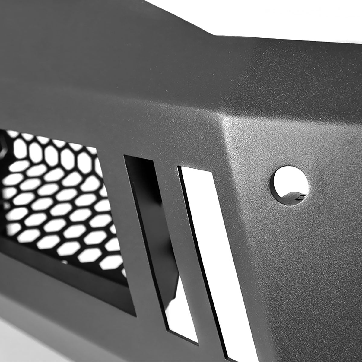 2015-2019 Chevrolet Silverado 2500/3500 Black Heavy Duty Steel Front Bumper w/ LED Light Ports