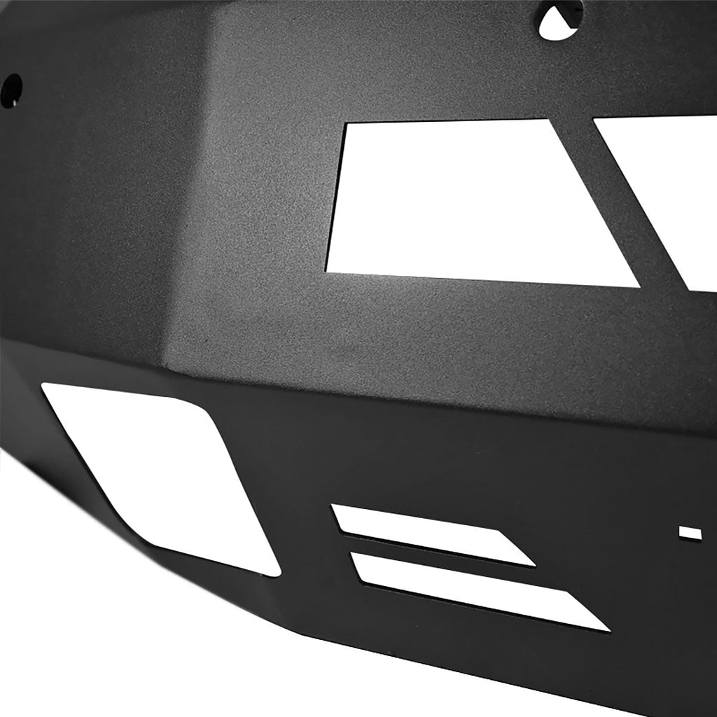 2015-2019 Chevrolet Silverado 2500/3500 Black Heavy Duty Steel Front Bumper w/ LED Light Ports
