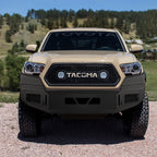 2016-2021 Toyota Tacoma Black Heavy Duty Steel Front Bumper w/ LED Light Ports