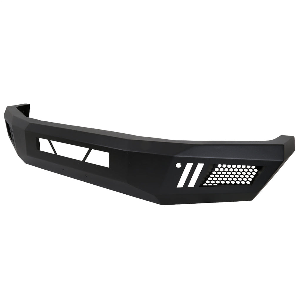 2014-2021 Toyota Tundra Black Heavy Duty Steel Front Bumper w/ LED Light Ports
