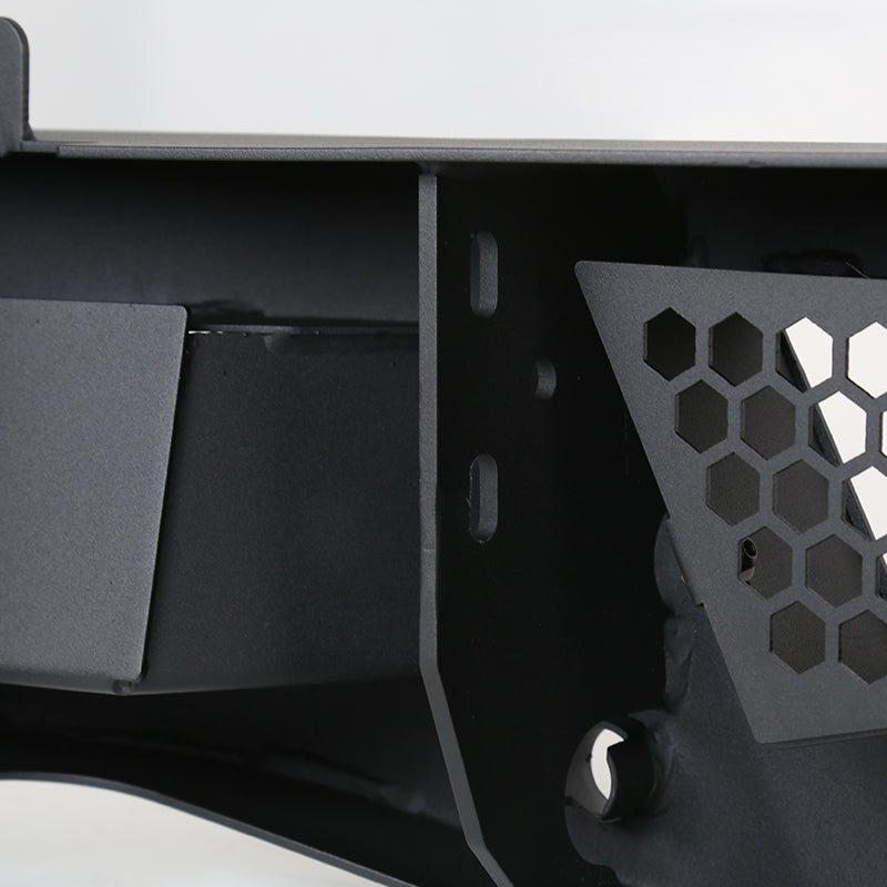 2015-2021 Chevrolet Colorado/ GMC Canyon Black Heavy Duty Steel Rear Step Bumper w/ License Lamp