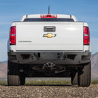 2015-2021 Chevrolet Colorado/ GMC Canyon Black Heavy Duty Steel Rear Step Bumper w/ License Lamp